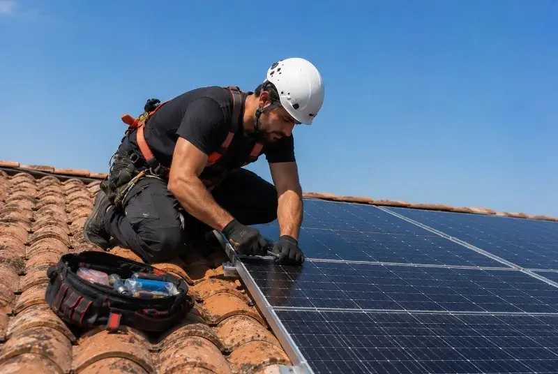 Maintenance et monitoring de panneaux solaires à Aumagne